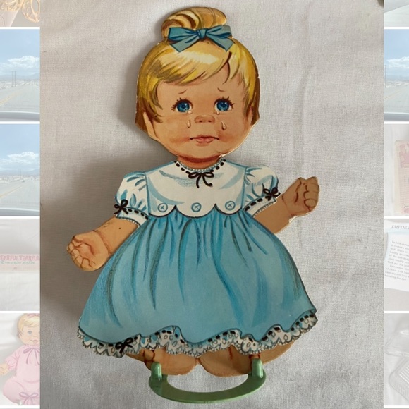 Vintage 1966 Cheerful Tearful Magic Dolls by Whitman- ORIGINAL BOX - Picture 7 of 12